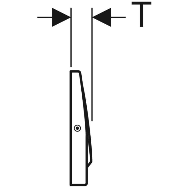 Geberit Delta10 BetPl.,für Spül-Stopp-Spülung verschraubbar, edelstahl gebü.