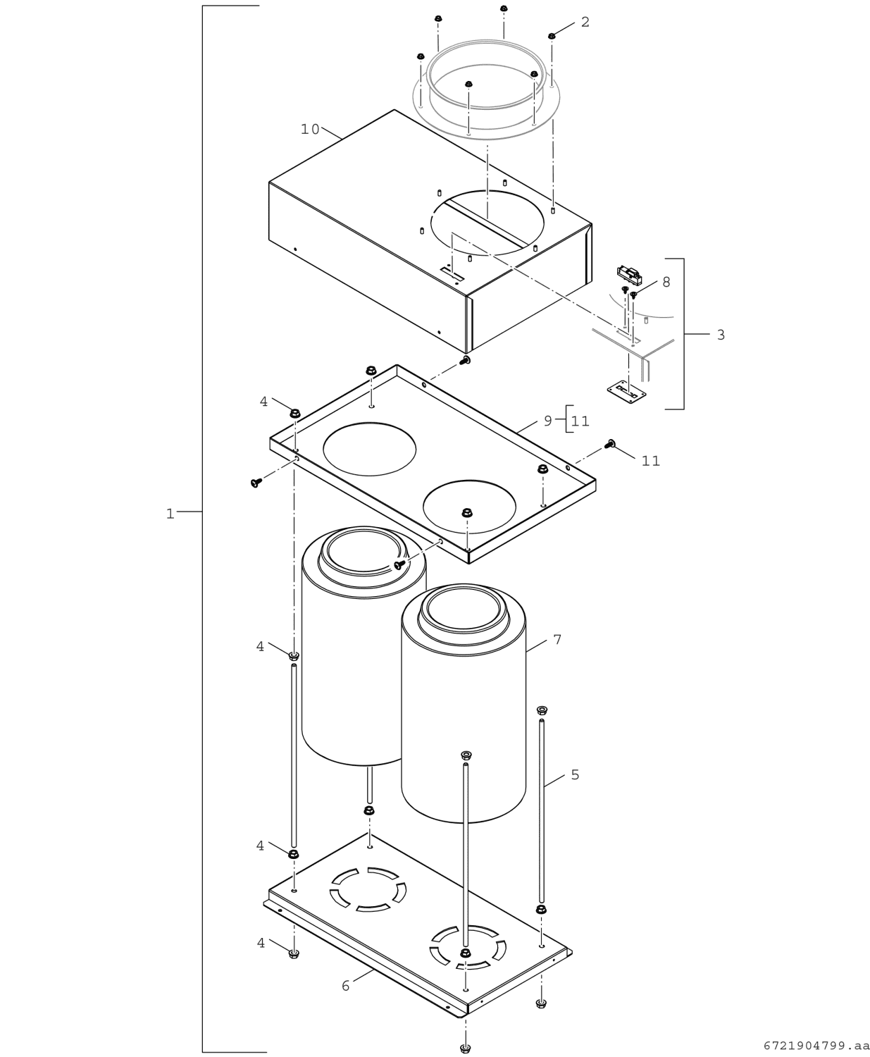 BOSCH Sonstiges Zubehör für Gas-Kessel Luftfilter Ersatz zu GC7000F 75-300 kW