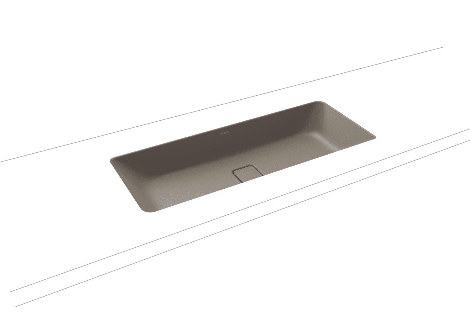 KA WB CONO UNTERBAUWASCHTISCH Mod.3088, 869x382mm,warm grey 60,PEFF,AD,oÜL