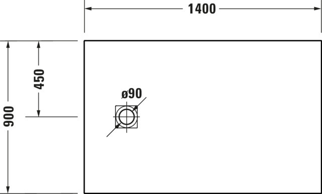 DU Sustano Duschwanne R.Ek 1400x900x30 Mineralguss,Greige Matt