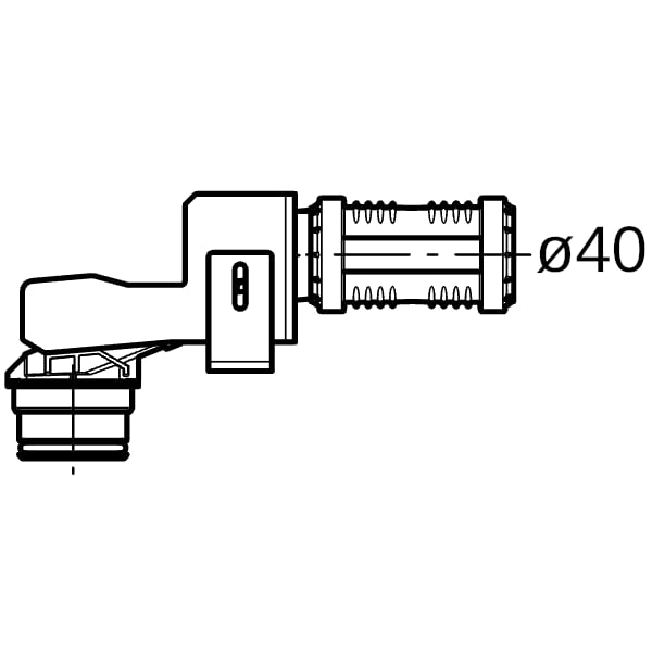 Geberit Adapter Badewannenanschl. CleanWall Wandablauf für Dusche, d40