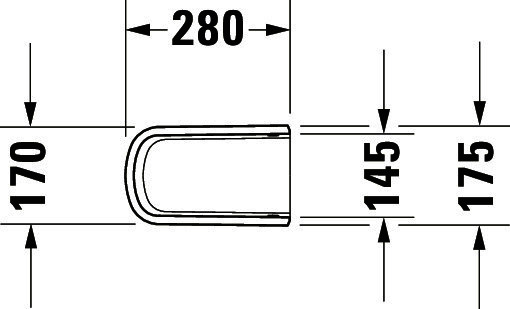 DU Halbsäule DuraStyle für 231965, 231960, 231955, weiß