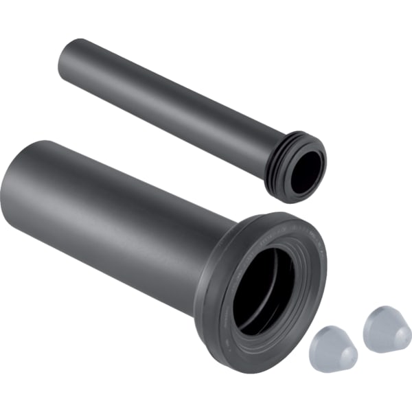 Geberit Anschlussset für Wand-WC d90/45 L:30cm, mattverchr.