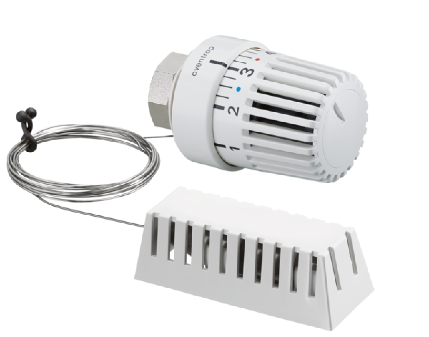 OVENTROP-Thermostat "Uni LH" 7-28 C, 0 * 1-5, Fernfühler 2 m, weiß