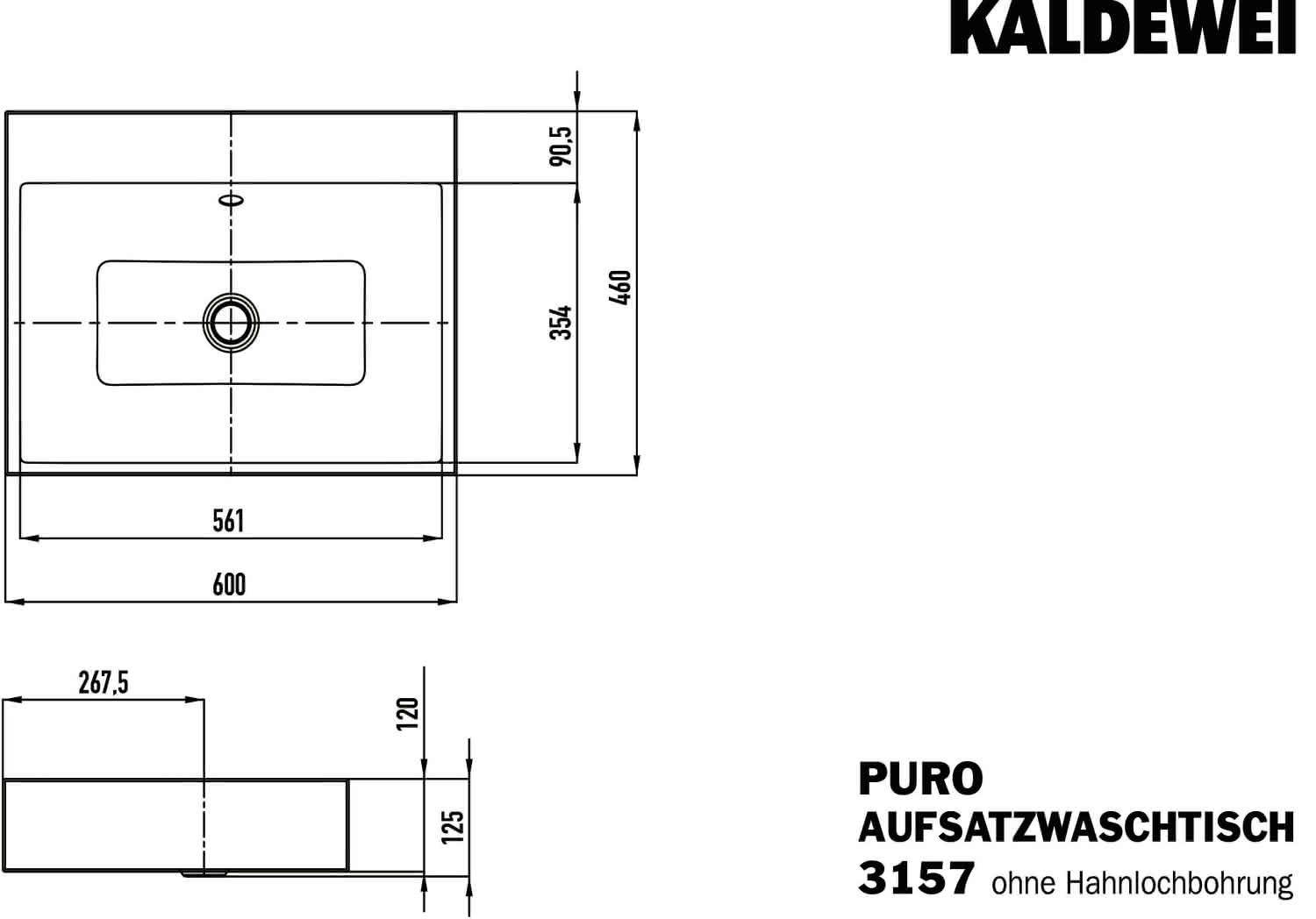 KA WB PURO Mod.3157,600x460mm,alpwe,PEFF ,AD,mÜL,alpwe