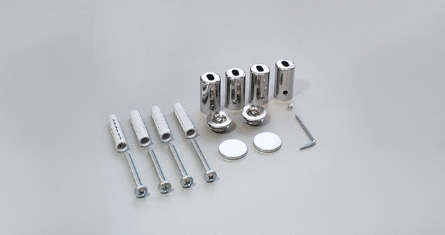 Zehnder Zubehör Wand-Montagezubehör, Chrom für Zehnder Chime