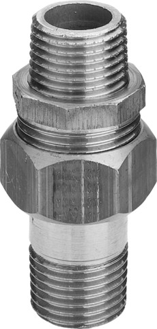 Viega Rohrverschraubung 3334 flachdichtend in R1/2 x R1/2 Rotguss