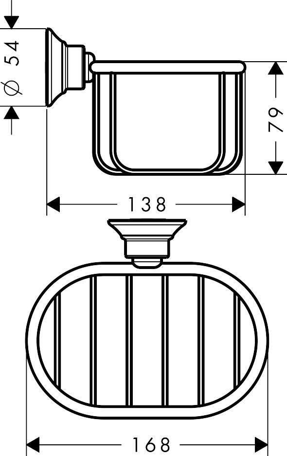 Hansgrohe Seifenkorb Axor Montreux Wandversion BGO