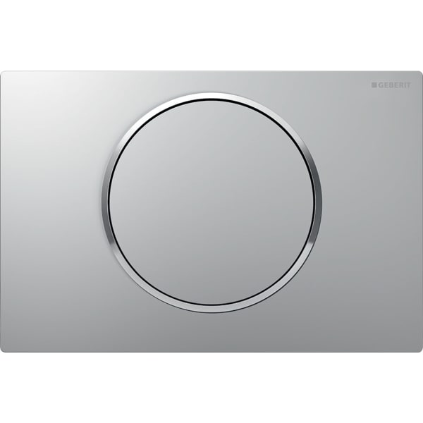 Geberit Sigma10 BetPl. für Spül-Stopp Spülung Round, mattchr. lack., Etc/ hgl.verchr. Geberit Sigma10 BetPl. für Spül-Stopp Spülung Round, mattchr. lack., Etc/ hgl.verchr.