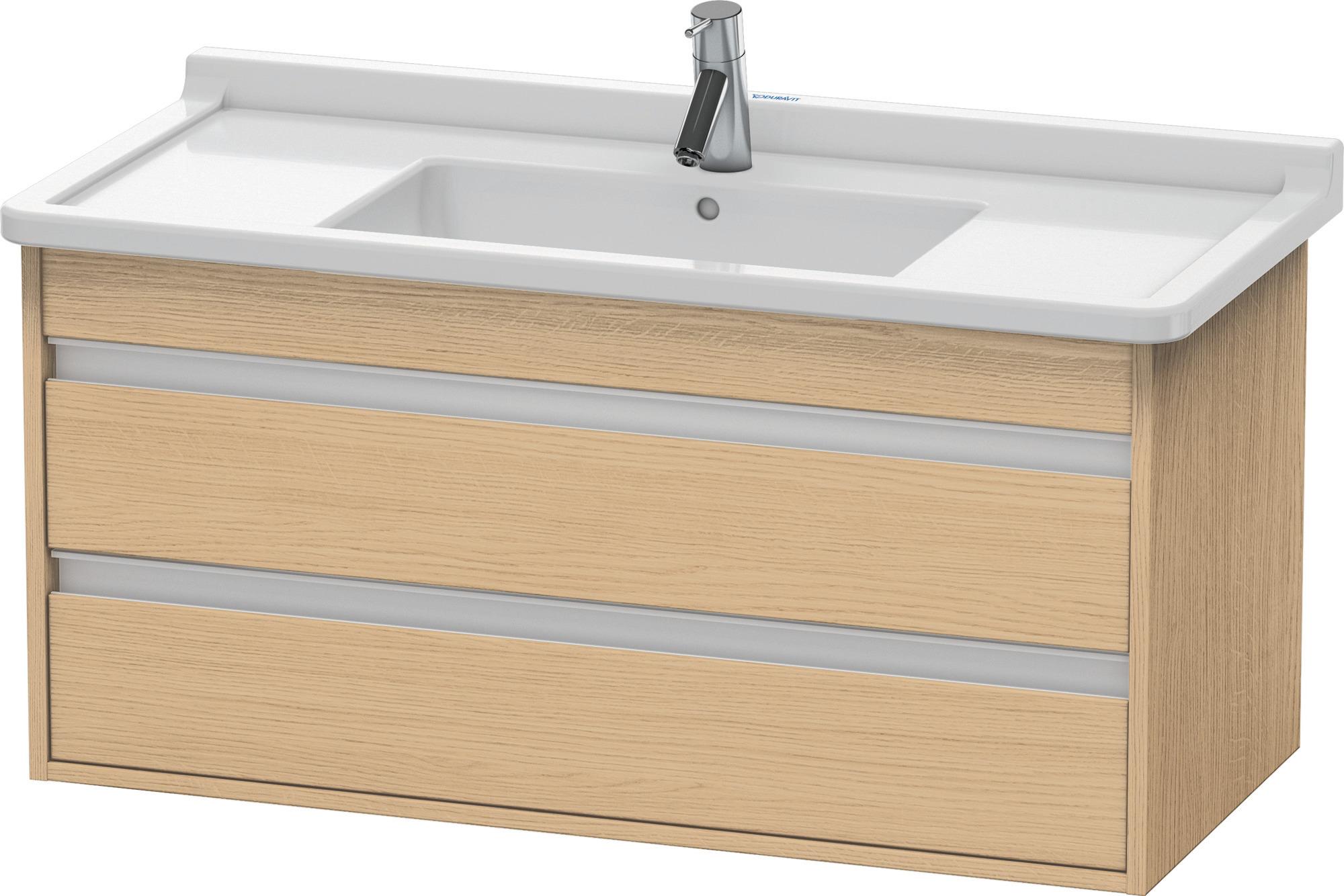 Duravit WTU wandhängend Ketho 455x1000x480mm 2 SchKa, für 030410, Eiche Natur