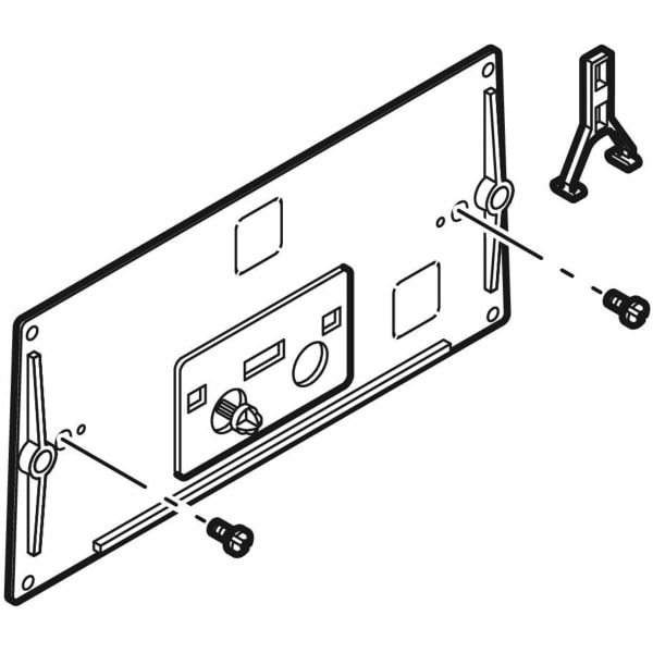 Geberit Schutzpl. mit Bügel und Hebelmechanik transparent