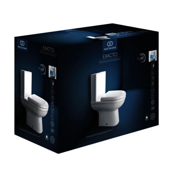 IS StandWC-Kombipaket Exacto,o.Spülrand, mit Softclosing, 365x620x780mm, Weiß