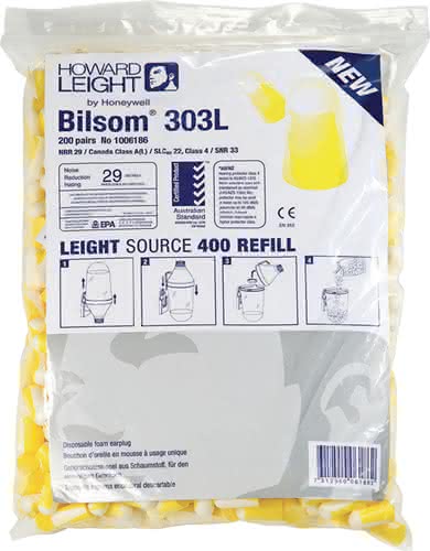 Gehörschutzstöpsel Bilsom 303L EN 352-2 SNR 32 dB Nachfüllpack 200 PA/Pack,Gr.L Gehörschutzstöpsel Bilsom 303L EN 352-2 SNR 32 dB Nachfüllpack 200 PA/Pack,Gr.L