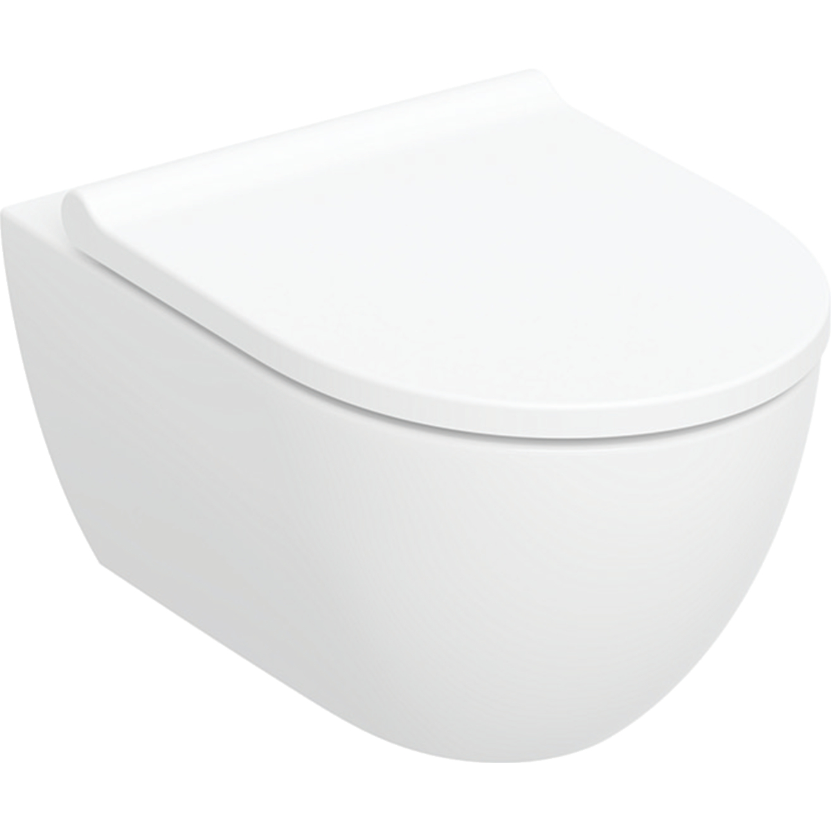 Geberit Acanto Wand-Tiefspül-WC mit WC-Sitz weiß