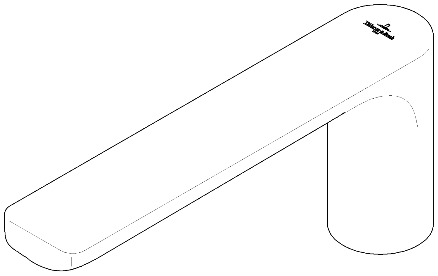 DO Auslauf ERSATZTEILE 091996023 54 x 116 x 278 mm Weiß matt