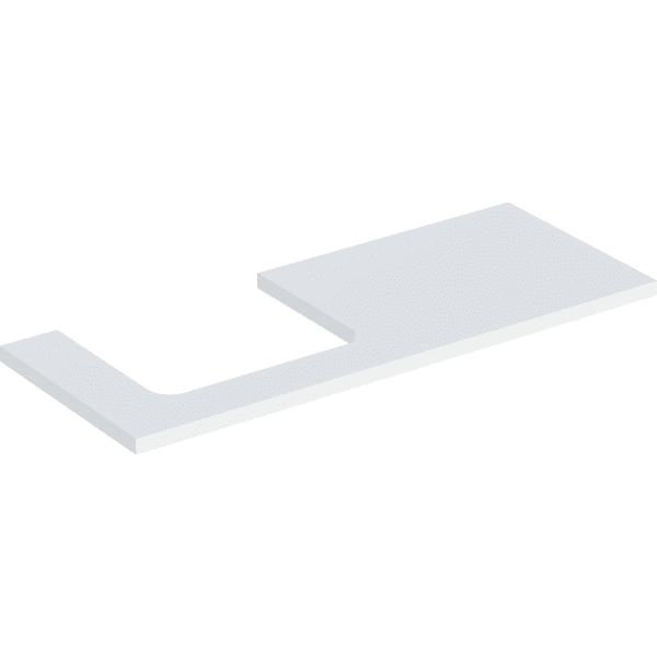 Geberit ONE WT-Platte, Ausschnitt li, für AWT 120x3x47cm, weiß matt