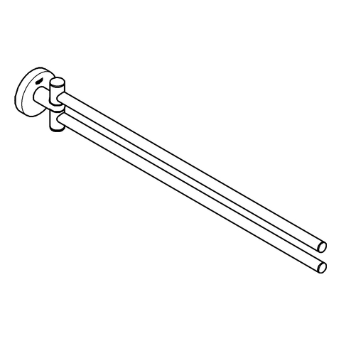 GROHE Handtuchhalter Essentials 40371_1 2-armig 450mm warm sunset
