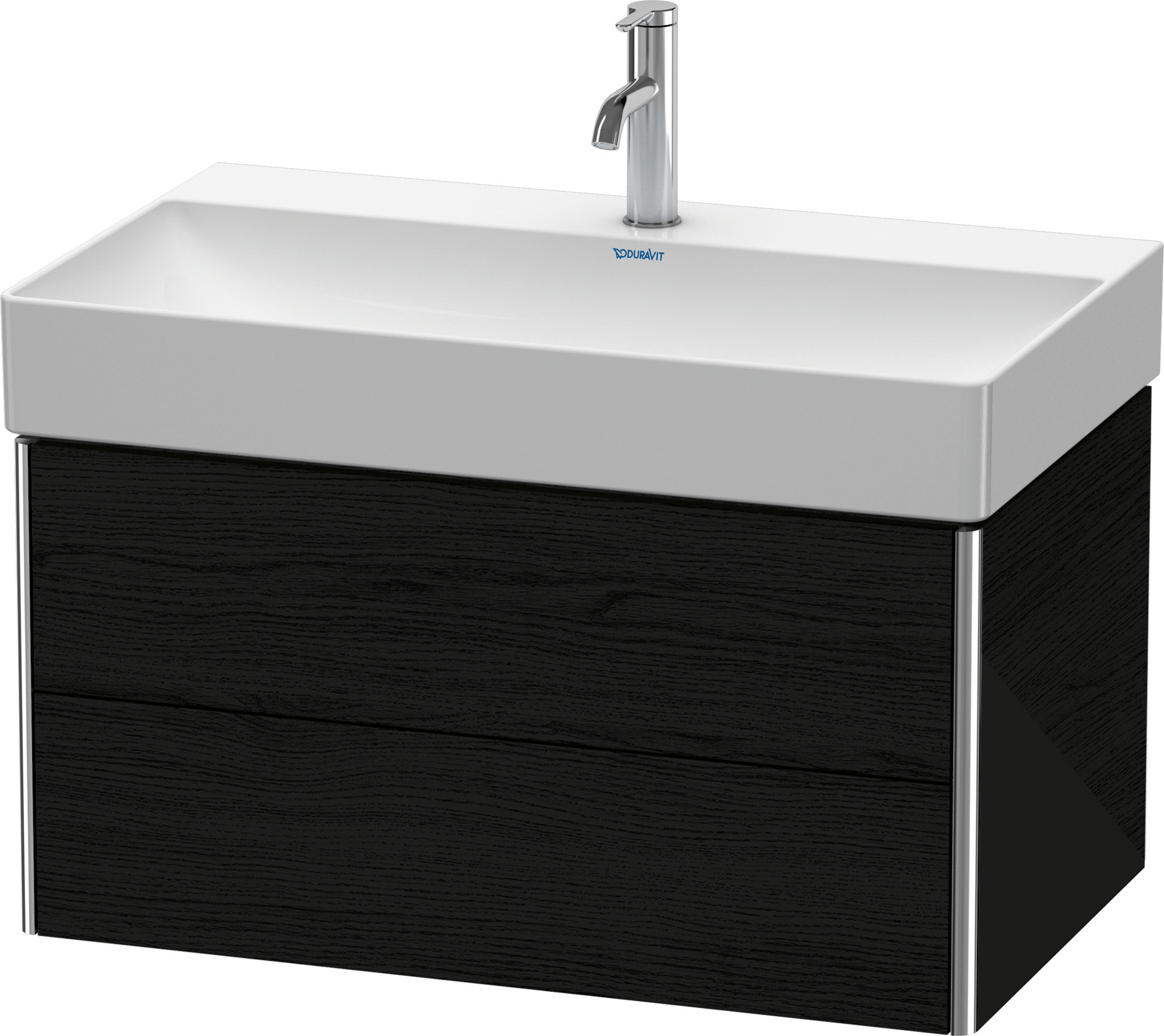 Duravit WTU XSquare 397x784x460mm 2 Schubkästen,Eiche Schwarz