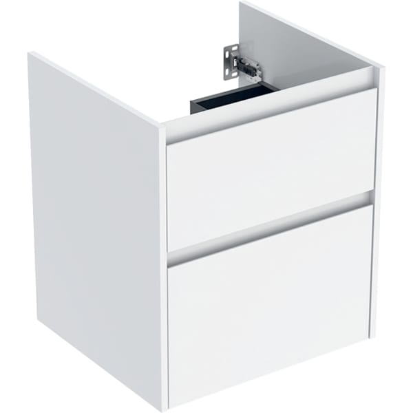 Geberit Unterschrank für MWT, 2 Schubladen B:55cm, weiß glanz