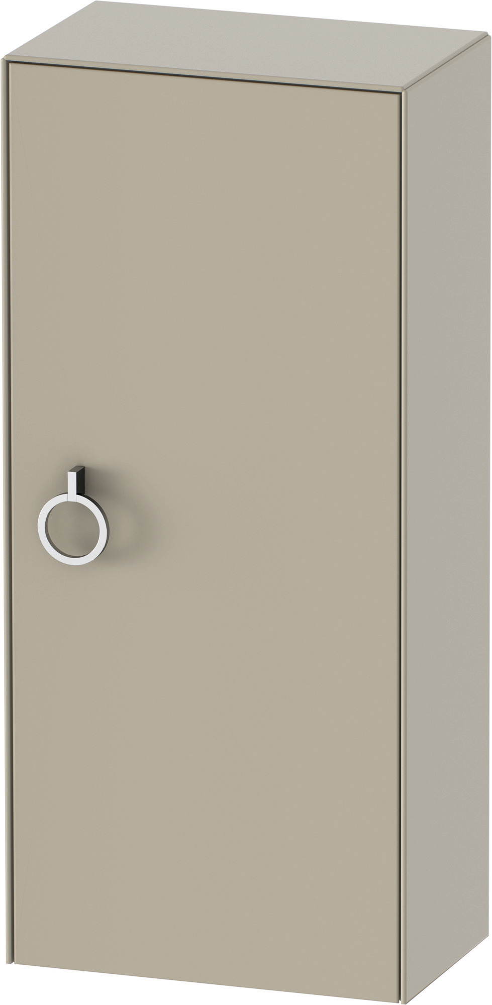 Duravit Halbhochschrank White Tulip,m.Griff TA r.,880x400x240,Taupe Seidenmatt