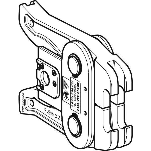 Geberit ZB 323 Mapress Zwischenbacke d76,1 / 88,9 / 108mm