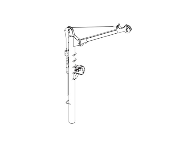 GRUNDFOS Zubehör f.Schmutz-/Abwasserpum. Kran mit Winde 8AF 1.4301, 250kg