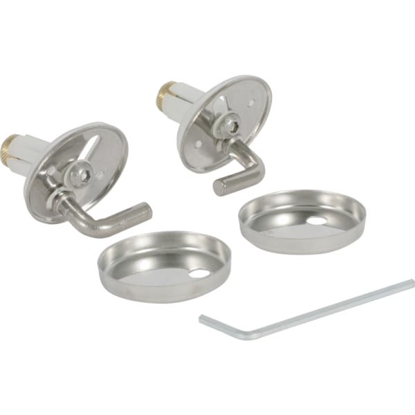 Geberit Set Scharniere für WC-Sitz Eurotrend, Edelstahl