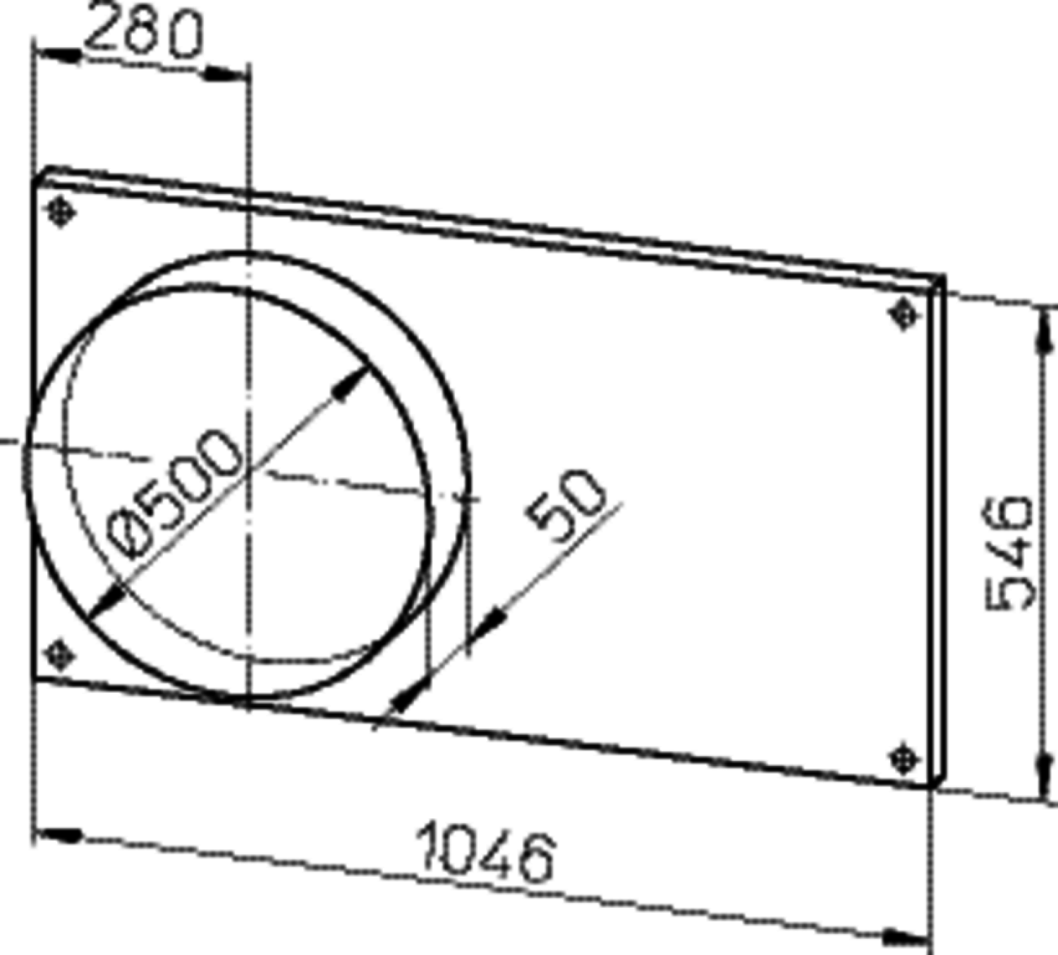 Helios FSK 100/50 Formstück zu Kanalventilator 1 Satz = 2 Stück