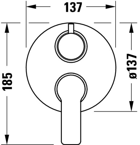 DU D-Code 2.0 Einh.-Wannenmischer UP Set Keramikmischsystem, Chrom HG