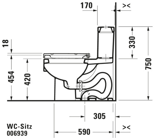 Duravit WC-Sitz Vero, verlängert Weiß, mit Absenka., Scharnier EDST