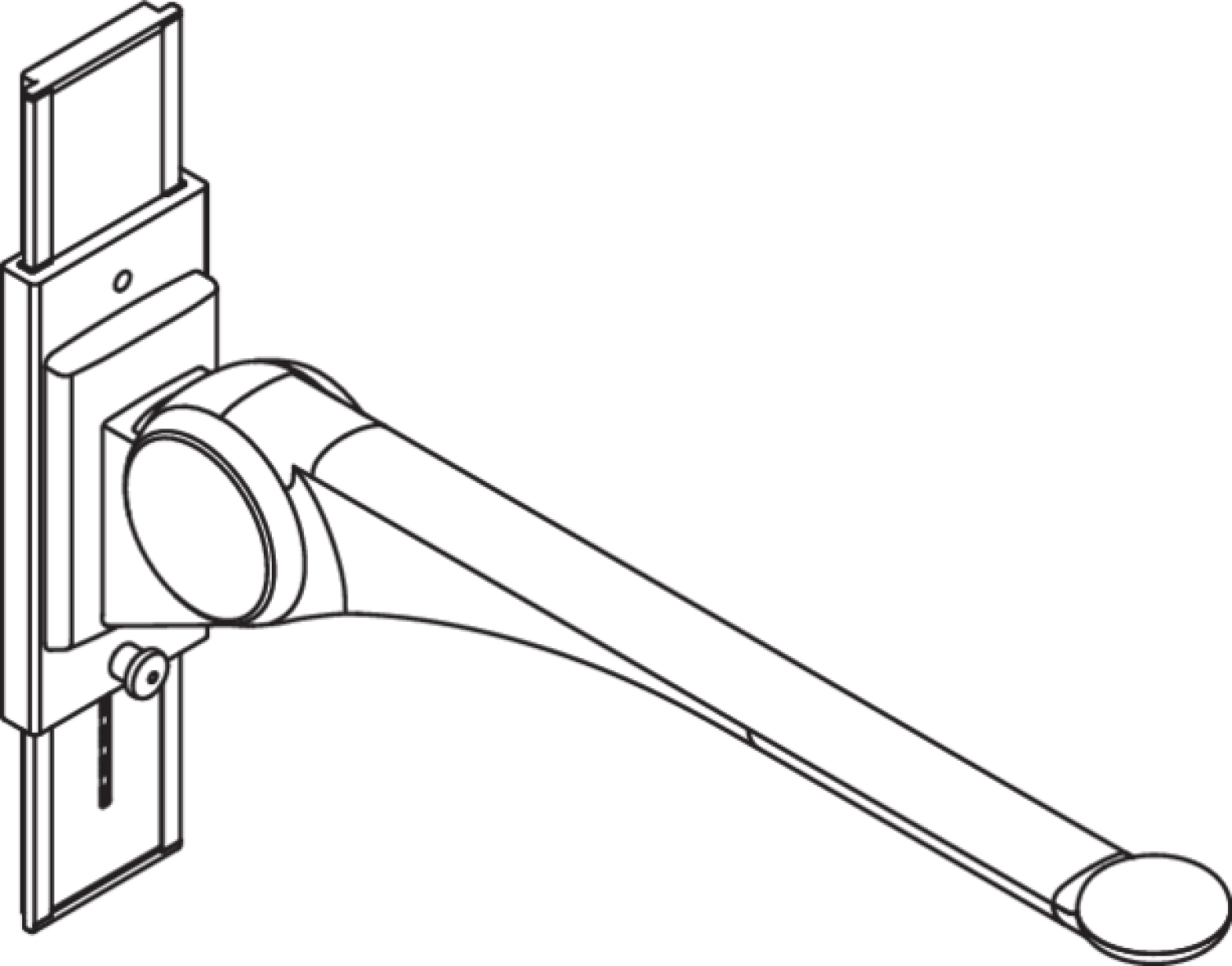 HEWI Stützklappgriff Premium,850 mm mit Höhenverstellung weiß hgl.- weiß mt
