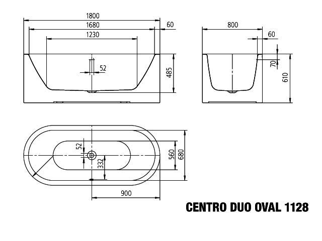 KA BW MST CENTRO DUO OVAL Mod.1128-4041, 1800x800mm,alpwe,PEFF,SAD,email. SZ.