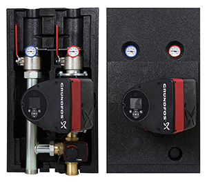 Rohrgruppe mit 3-Wegemischer DN32, Vor-/Rücklauf Rp 11/4", Pumpe 2023 Rohrgruppe mit 3-Wegemischer DN32, Vor-/Rücklauf Rp 11/4", Pumpe 2023