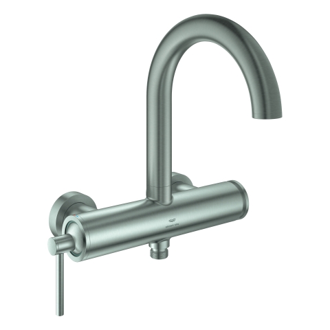 GROHE Einhand-Wannenbatterie Atrio 24367 Wandmontage supersteel GROHE Einhand-Wannenbatterie Atrio 24367 Wandmontage supersteel