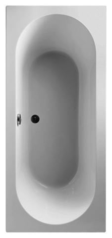 VB Badewanne O.novo 1900x900x525mm Duo Rechteck Weiß Alpin