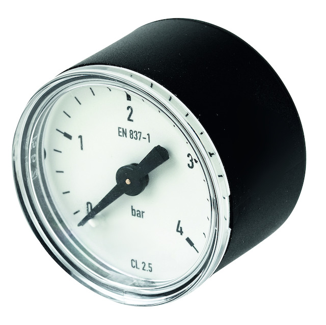 Resideo Manometer M18K G 1/8, 40mm, hinten, Teilung 0-4 bar