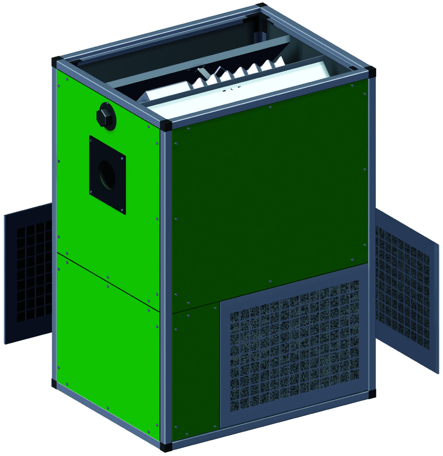 Remko Stat. WLE Staubfilter F-200, 3-seitig Pos. I-III