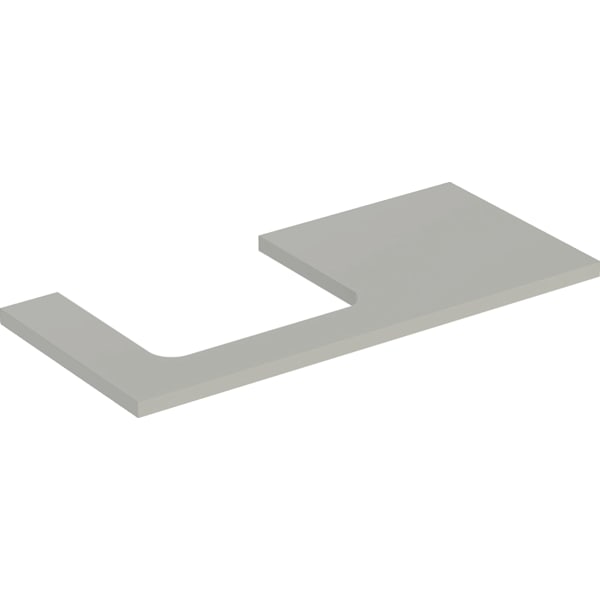 Geberit ONE WT-Platte, Ausschnitt li, für AWT 105x3x47cm, greige matt