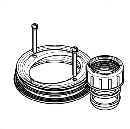 Viega Baugruppe Zubehör 6958.1-90C in 110mm Chromnickelstahl
