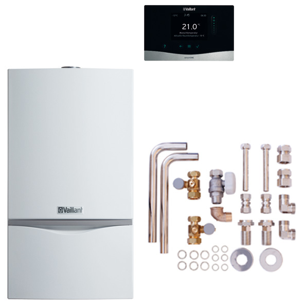 Vaillant Paket 6.219/2 atmoTEC exclusive VC 104/4-7A LL, sensoHOME 380/2, Zubehör