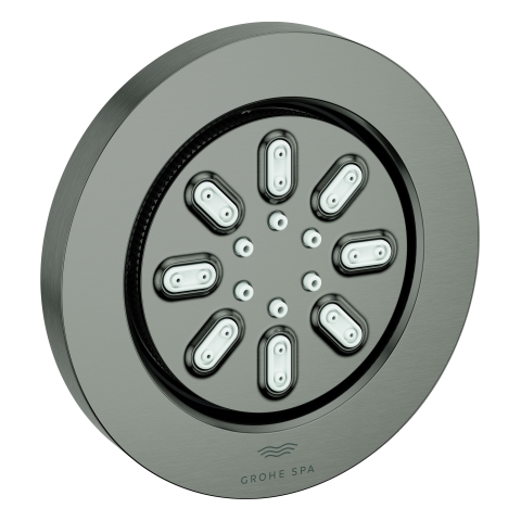 GROHE Seitenbrause 26801 Rainshower Aqua rund 2 Strahl 3,3 l/min hard graphite gb GROHE Seitenbrause 26801 Rainshower Aqua rund 2 Strahl 3,3 l/min hard graphite gb