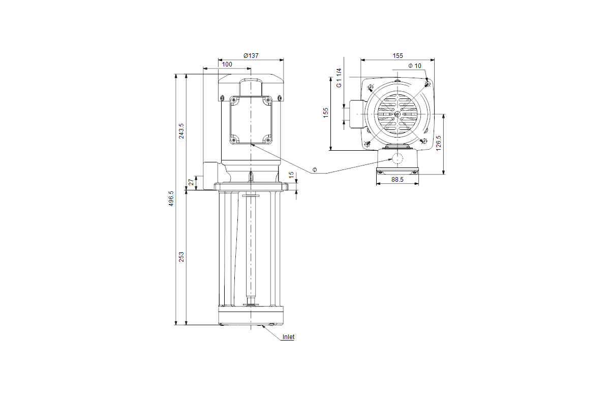 GRUNDFOS Eintauchpumpen MTA 120-250 A-W-A-B 3x230/400V 50/60Hz