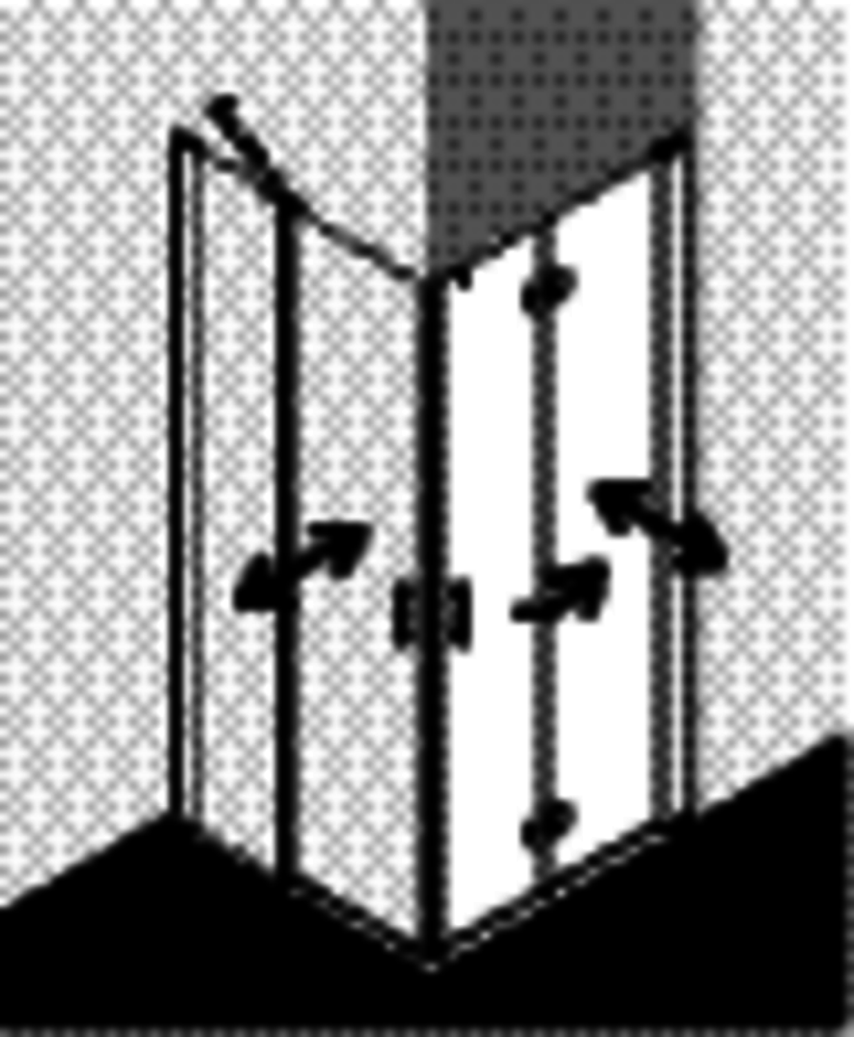 KR Kermi Eck-Halbt. re Diga 2CR 1300x 2000 BV: 1280-1300 SIHG ESG klar
