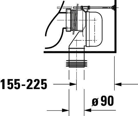 DU SWC Kombi D-Neo 650mmm, Weiß rimless, f.SPK, TS, Abgang Vario