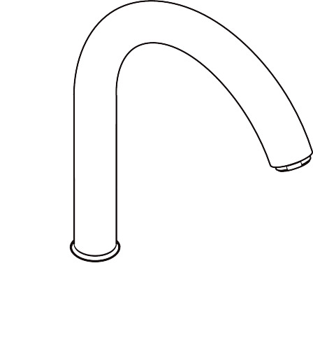 Hansgrohe Auslauf für Spültischmischer Standmodell chrom