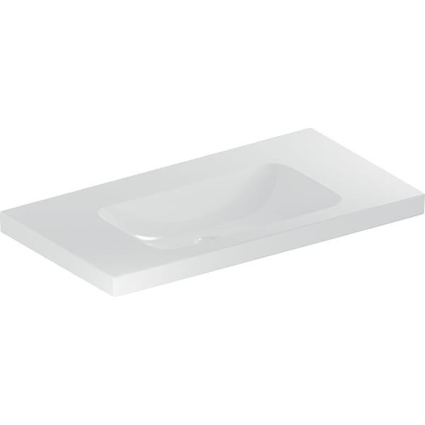Geberit iCon Light Waschtisch 90x48cm Ablagefläche, o. Hl., o. Ül., weiß
