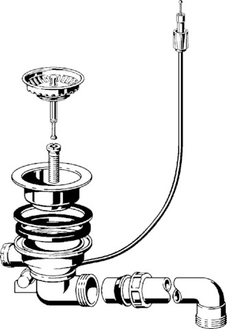Viega Ablaufventilset 7139.16 in Kunststoff weiss