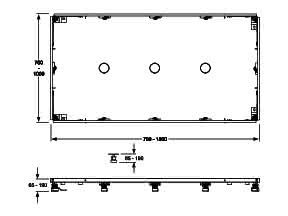 Montagerahmen SF Universal XL 100/180