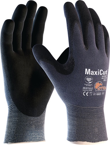Schnittschutzhandschuhe MaxiCut® Ultra™ 44-3745 Gr.9 blau/schwarz EN 388 PSA II Schnittschutzhandschuhe MaxiCut® Ultra™ 44-3745 Gr.9 blau/schwarz EN 388 PSA II