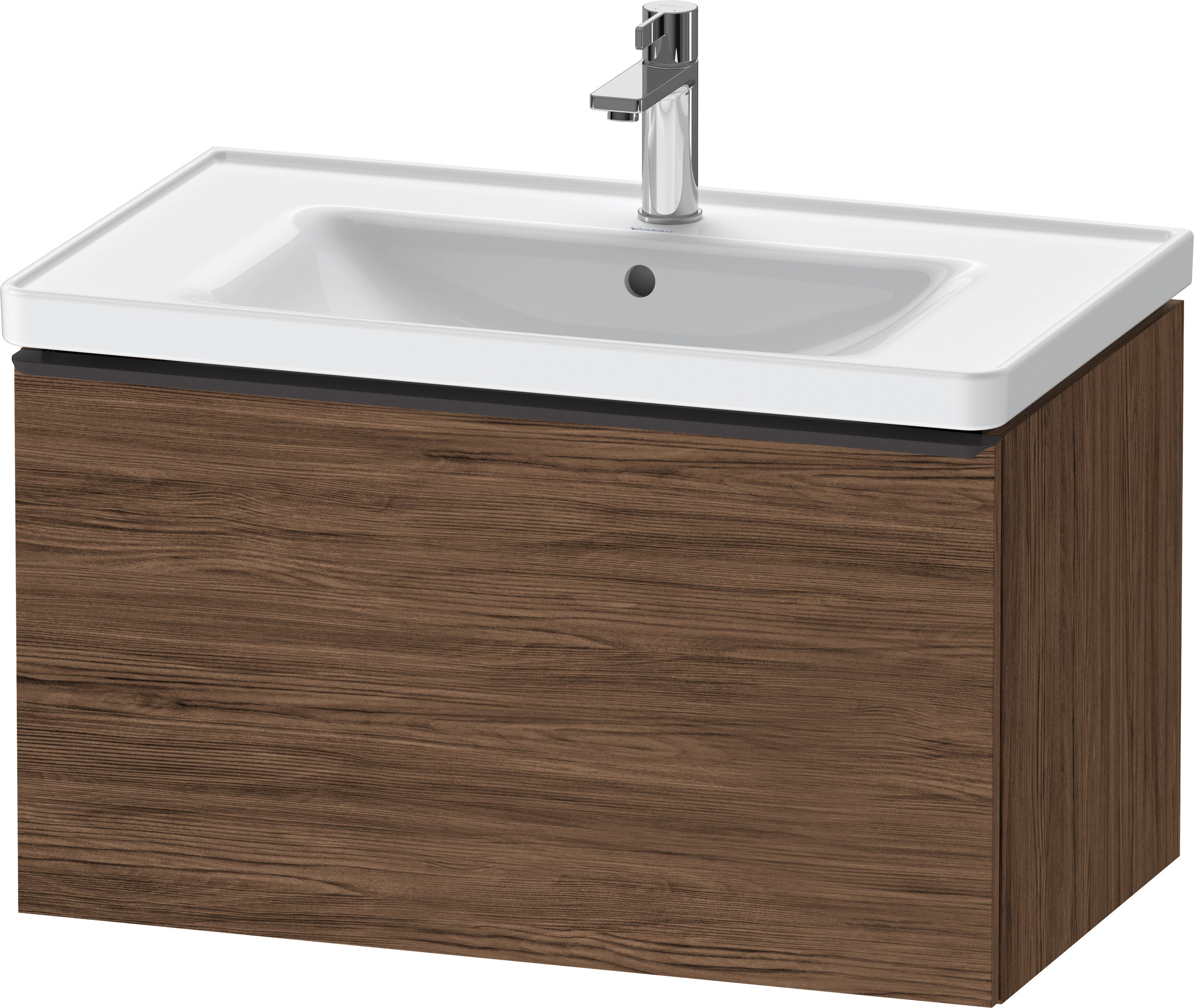 Duravit D-Neo WTU,Wdh,Ausz:1,Gr:Diamant Schw. 784x452x440mm,Nussbaum Dunkel Matt,Dekor